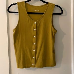 Everlane Selfie Tank in Green Opal